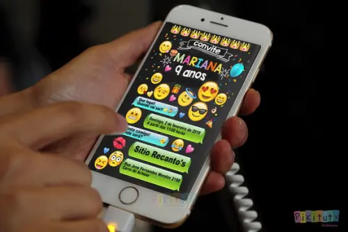Convite Digital - Emojis