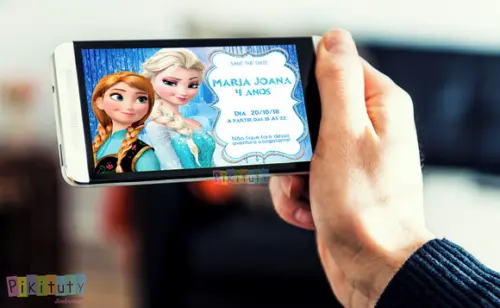 Convite Digital - Frozen Inverno