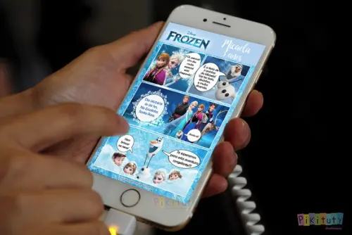 Convite Digital - Frozen Inverno