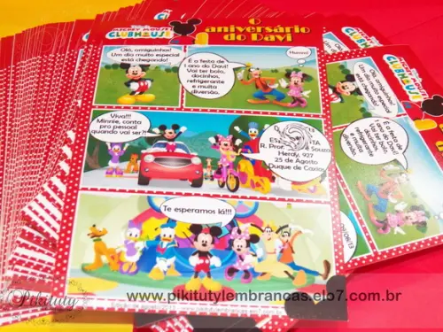 Convite Gibi 10x15 com envelope Branco