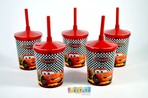 Copo c/ canudo - Carros Disney