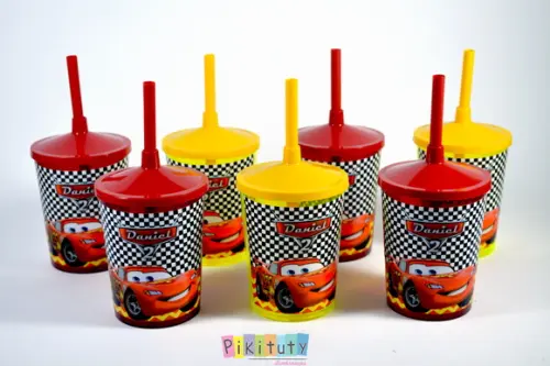 Copo c/ canudo - Carros Disney