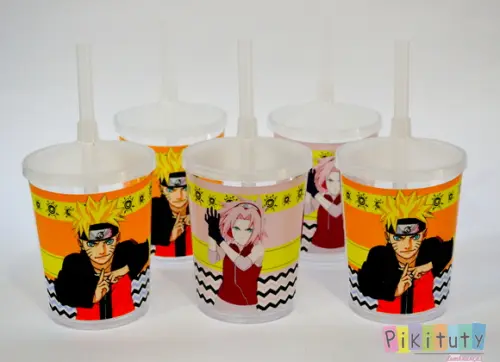 Copo c/ canudo - Naruto