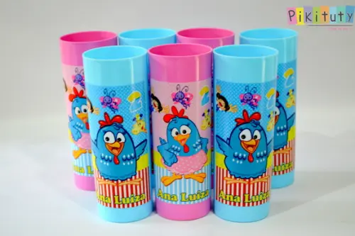 Copo Long Drink Galinha Pintadinha