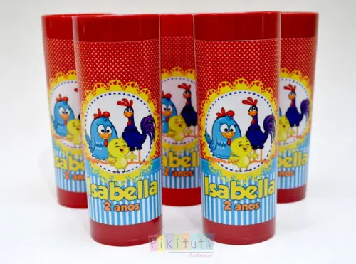 Copo Long Drink Galinha Pintadinha