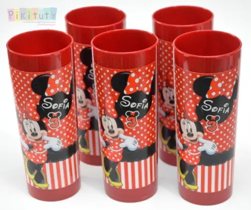 Copo Long Drink Minnie vermelha