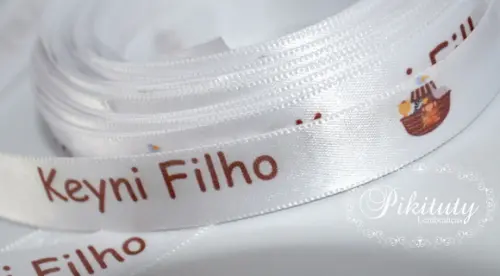 Fita em cetim Personalizada