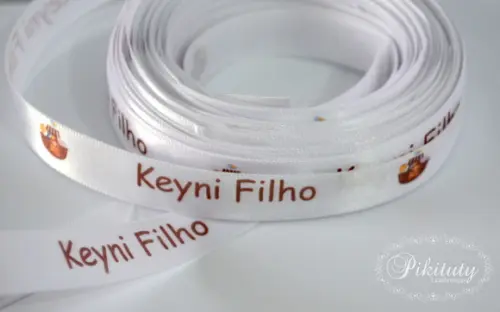 Fita em cetim Personalizada