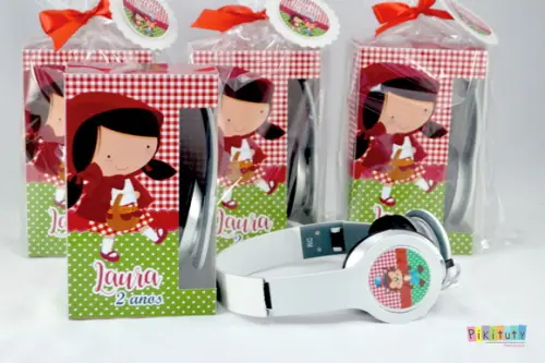 Fone de Ouvido Dobrável Chapeuzinho Vermelho
