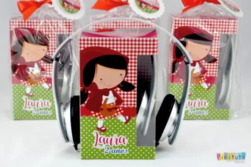 Fone de Ouvido Dobrável Chapeuzinho Vermelho