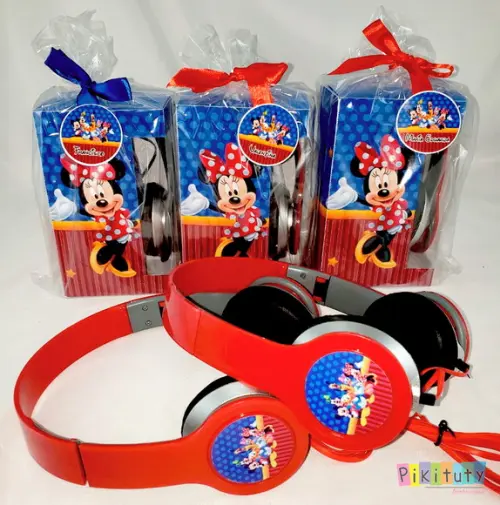 Fone de Ouvido Dobrável Minnie, Mickey e sua turma