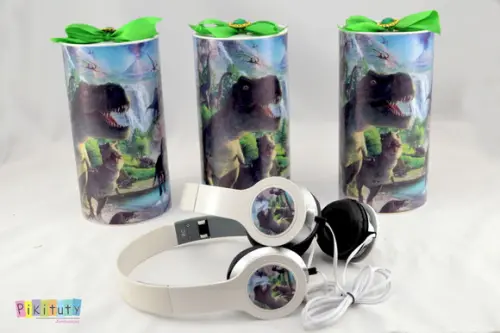 Fone de Ouvido Na Lata - Dinossauro
