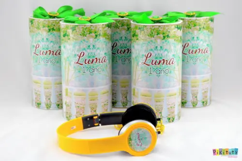 Fone de Ouvido Na Lata - Jardim para meninos