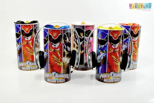 Fone de Ouvido na Lata - Power Rangers