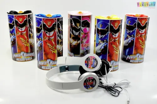 Fone de Ouvido na Lata - Power Rangers