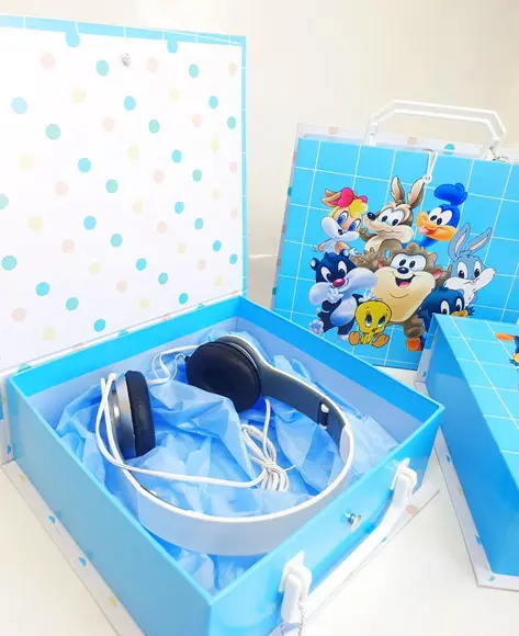 Fones de Ouvido na Maleta em Cartonagem - Baby Looney Tunes