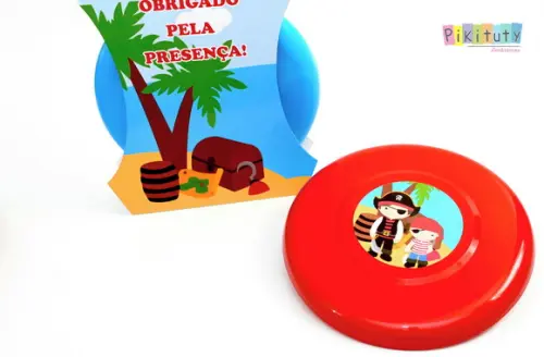 Frisbee c/ Embalagem - Piratas