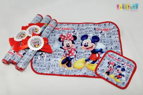 Jogo Americano Mickey e Minnie