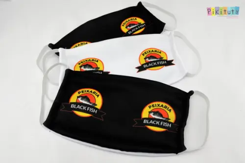 Kit 3 máscaras cirúrgicas em tecido Adul/Infantil Sua Logo
