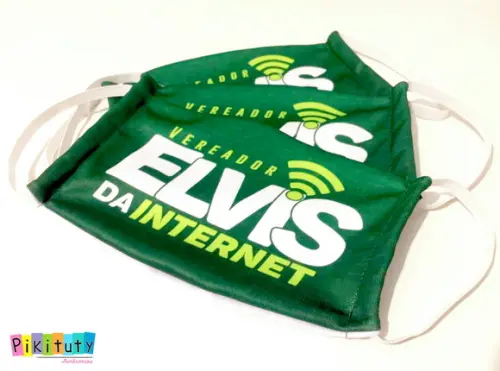 Kit 3 máscaras cirúrgicas em tecido Adul/Infantil Sua Logo