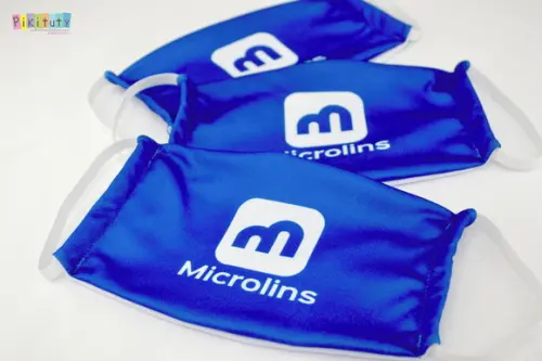 Kit 3 máscaras cirúrgicas em tecido Adul/Infantil Sua Logo