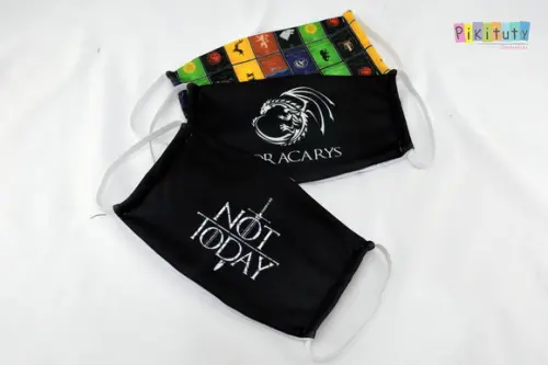 Kit 3 máscaras cirúrgicas em tecido Adulto/Infantil GOT