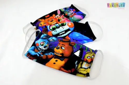 Kit 3 máscaras em tecido Adul/Infantil Animatronics