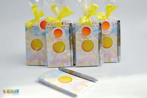Kit Bloquinho Capa Dura + Caneta Sol / Solzinho