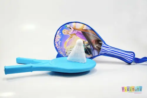 Kit Bolsa + Raquete - Enrolados Rapunzel