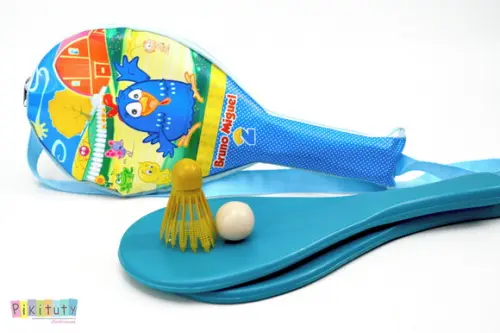 Kit Bolsa + Raquete Galinha Pintadinha