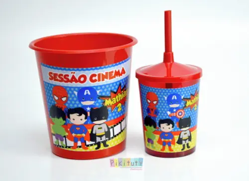 Kit Cineminha - Vingadores Cute