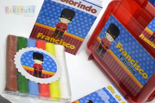 Kit Colorir + Massinha - Soldadinho