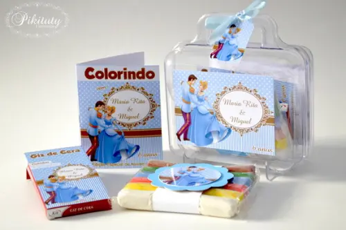 Kit Colorir + Massinha Cinderela