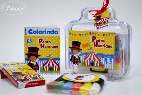 Kit Colorir + Massinha Circo - Mágico