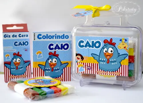 Kit Colorir + Massinha Galinha Pintadinh