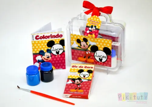 Kit Colorir + tintas e pincel na maleta