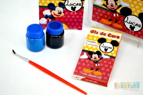 Kit Colorir + tintas e pincel na maleta