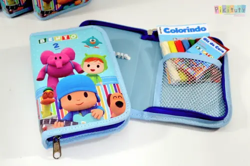 Kit Colorir de Luxo c/ estojo capa dura acolchoado - Pocoyo