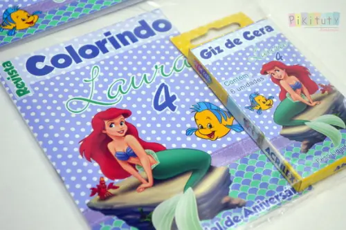 Kit Colorir Médio Pequena Sereia