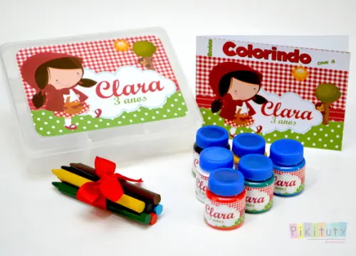 Kit colorir na Caixa - Chapeuzinho