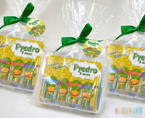 Kit colorir na Caixa - Tartarugas Ninjas