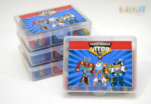 Kit colorir na Caixa - Transformers