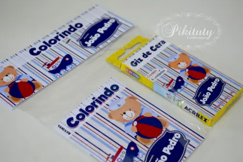 Kit Colorir revistinha - Urso Marinheiro