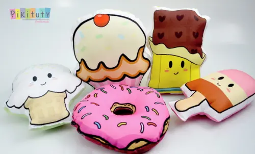 Kit com 5 Almofadas Confeitaria