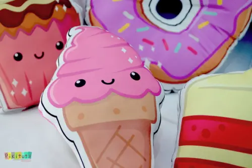 Kit com 5 Almofadas Confeitaria