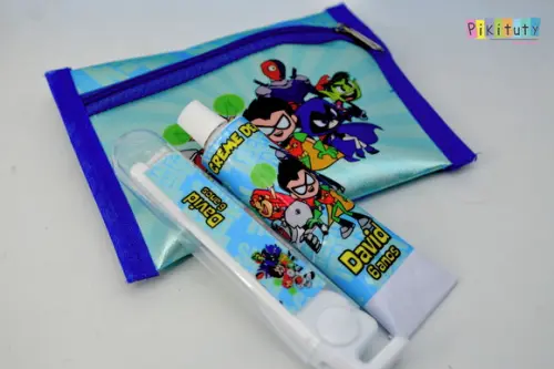 Kit Dental + estojo Jovens Titans
