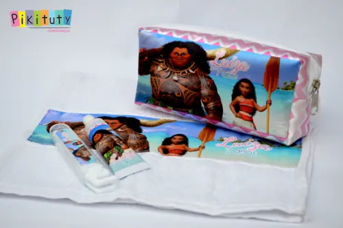 Kit Dental + Necessaire + Toalha Moana