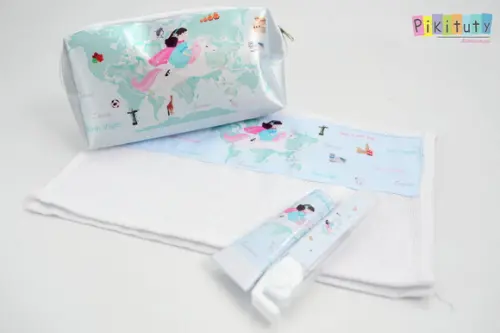 Kit Dental + Necessaire + Toalha Viagem