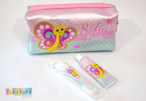Kit Dental + necessaire Borboleta