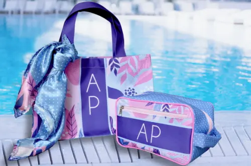 Kit Dia das mães: Bag + lenço + necessaire grande